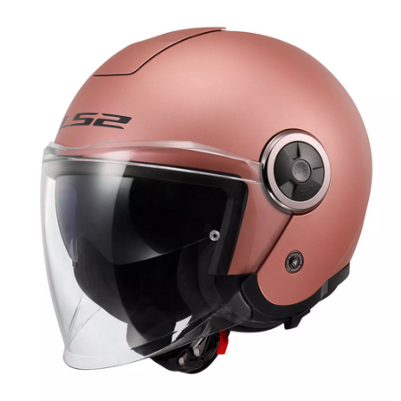 Kask otwarty Jet LS2 Classy Gold Pink